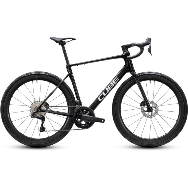 Cube Attain C:62 Carbon SLT 2027 Carbon/White · zijaanzicht