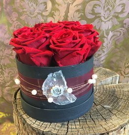 Rosenbox medium mit roten Infinity Rosen