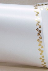 Trauerschleife 125 mm breit mit Gold - Druck und persönlichem  Text