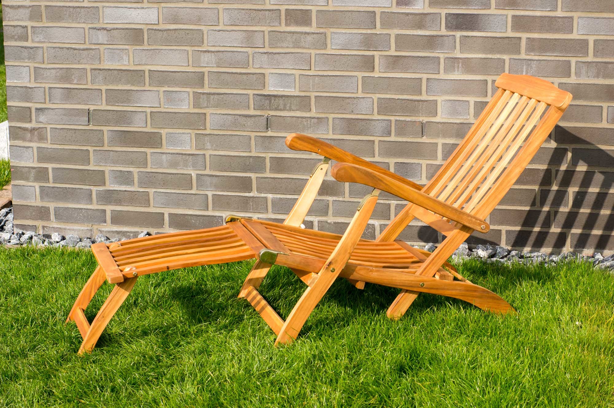 Garten Liege Abnehmbares Fussteil Deckchair Massivholzmobel