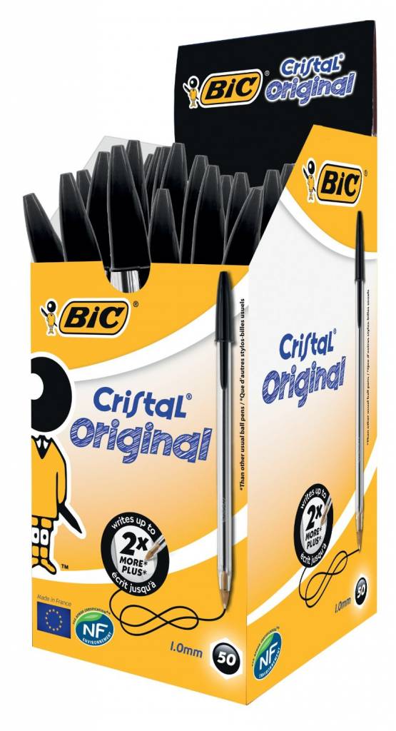 BiC Kugelschreiber Cristal schwarz