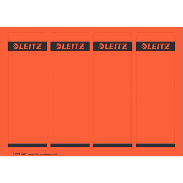 Leitz PC-beschriftbare Ordner-Rückenschilder, selbstklebend, breit/kurz, DIN A4