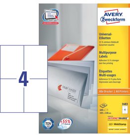 Avery Zweckform Universaletiketten 105 x 148 mm 100 Blatt