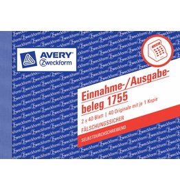 Avery Zweckform Einnahme-/Ausgabebeleg DIN A6 quer