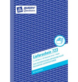 Avery Zweckform Lieferschein DIN A5 2 x 50 Blatt, 1 Durchschlag, 1 Blaupapier