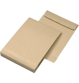 Faltentaschen DIN C4, Farbe: braun 250 St./Pack. 120 g/m²