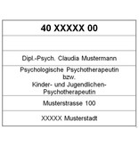 Psychotherapeuten Stempelplatte