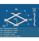 Strekmetaal in 4 varianten