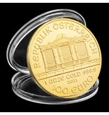 Wiener Philharmoniker 1 Oz Goudkleurig munt met capsule