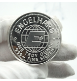 Zilverkleurige Engelhard Prospector Coin 1 Oz  1984 met capsule