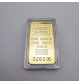 Credit Suisse goudbaar 1Oz