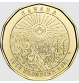 Klondike Gold Rush 1 Dollar munt in Muntcapsule