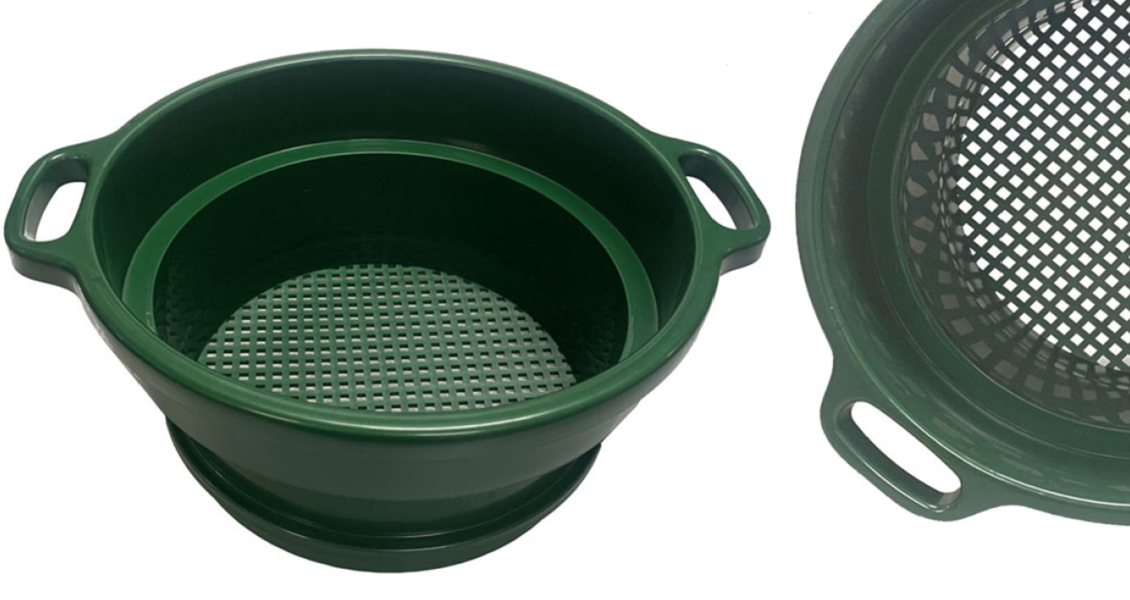 SE SE Classifier met handgreep in 3 verschillende mesh maten.
