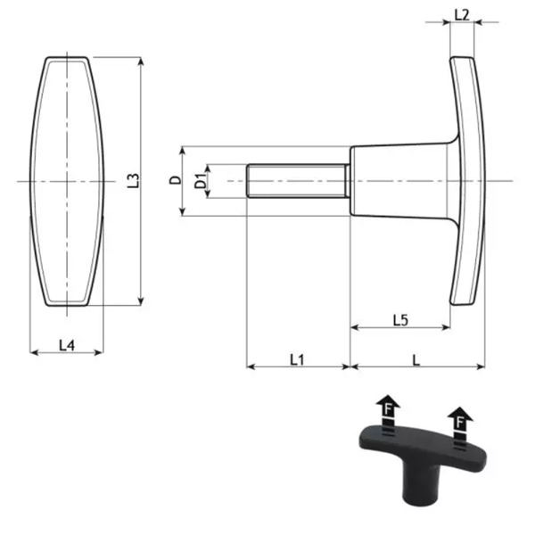 T Greep voor Hendersonpomp