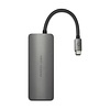 PEPPER JOBS TCH-4 è un hub da USB-C 3.1 a USB 3.0 con porta di ricarica USB-C PD, lettori schede SD e TF e uscita HDMI, colore Space Grey