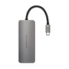 PEPPER JOBS TCH-5 est un appareil USB-C 3.1 à USB 3.0 avec Gigabit Ethernet, un port de chargement USB-C et une sortie HDMI multiport. Gris Sidéral