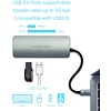 PEPPER JOBS TCH-4 ist ein USB-C 3.1 zu USB 3.0-Hub mit einem USB-C-PD-Ladeanschluss, SD- & TF-Kartenlesern und HDMI-Ausgang in Space Grey