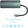 PEPPER JOBS TCH-4 is a USB-C 3.1 to USB 3.0 hub with a USB-C PD charging port, SD & TF card readers and HDMI output Space Grey