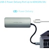 PEPPER JOBS TCH-4 è un hub da USB-C 3.1 a USB 3.0 con porta di ricarica USB-C PD, lettori schede SD e TF e uscita HDMI, colore Space Grey