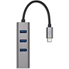 PEPPER JOBS TCH-2 USB-C 3.1 zu USB 3.0-Hub mit 3 Anschlüssen und einem Gigabit-Ethernet-Anschluss.