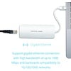 PEPPER JOBS TCH-5 is a USB-C 3.1 to USB 3.0 with Gigabit Ethernet, USB-C charging port and HDMI output multiport hub. Silver