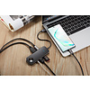 PEPPER JOBS TCH-W5 est un hub USB-C 3.1 à USB 3.0 avec un pad de chargement sans fil pour Apple watch, une sortie vidéo 4K HDMI, 2x ports USB 3.0 et un câble jack audio combo de 3,5mm.