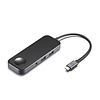 PEPPER JOBS TCH-W5 is a USB-C 3.1 to USB 3.0 hub with a wireless Apple watch charging pad, 4K HDMI video output, 2x USB 3.0 ports and a 3.5mm audio combo jack.