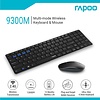 Rapoo 9300M - Clavier et souris sans fil - RF + Bluetooth