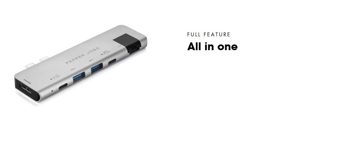 iAdapt 7-in-1 Multiport USB-C Hub + Ethernet