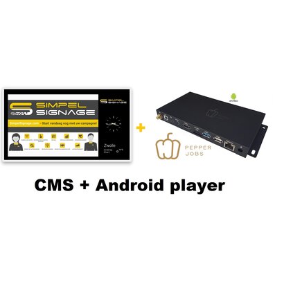 Signage Standard CMS 2 anni di licenza e Media Player