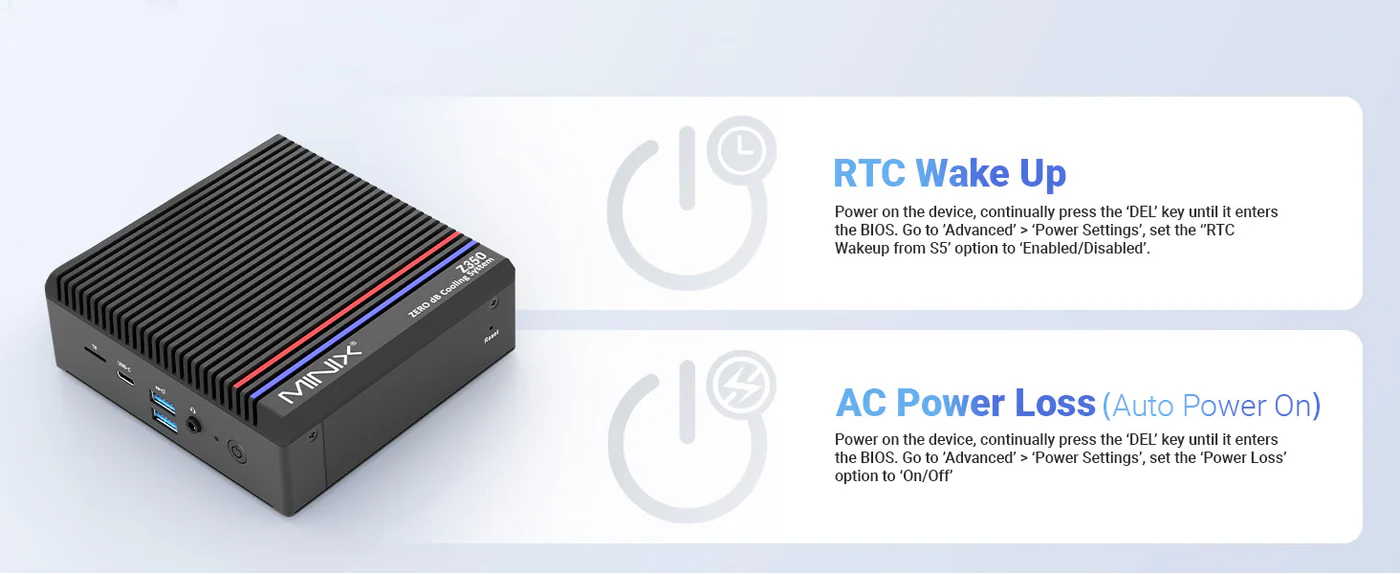 MINIX Z350-0dB Fanless Mini PC