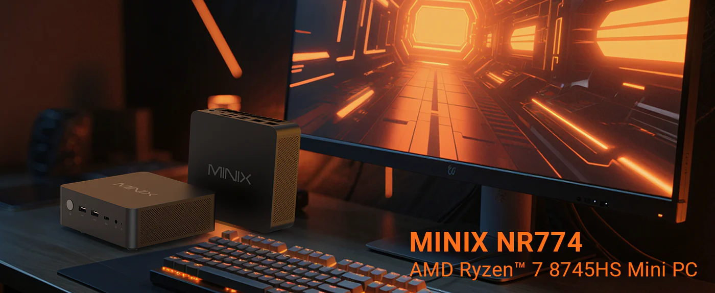 MINIX NGC NR774 32GB/1TB Mini PC, AMD Ryzen 7 8745HS