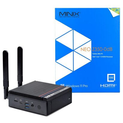 MINIX Z350-0dB 16GB/512GB Intel Core i3-N350 Fanless Mini PC
