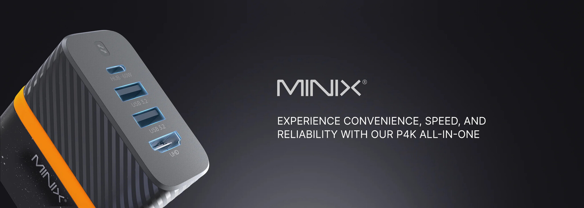 MINIXP4K Charger Hub - GaN Power + Connectivity