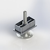 Inslagdop 6 x 3 cm  met stelvoet