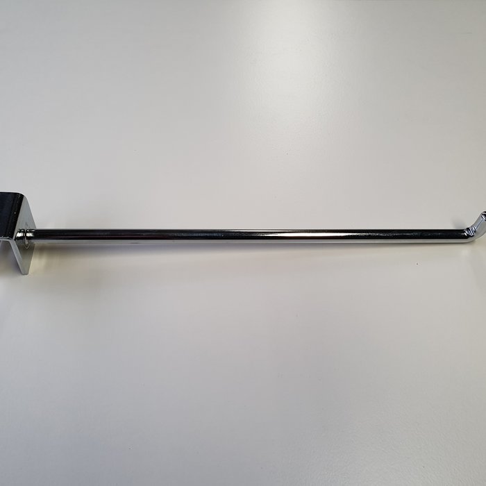 Haak, enkele pen 25 cm voor draagbalk 30-15 mm