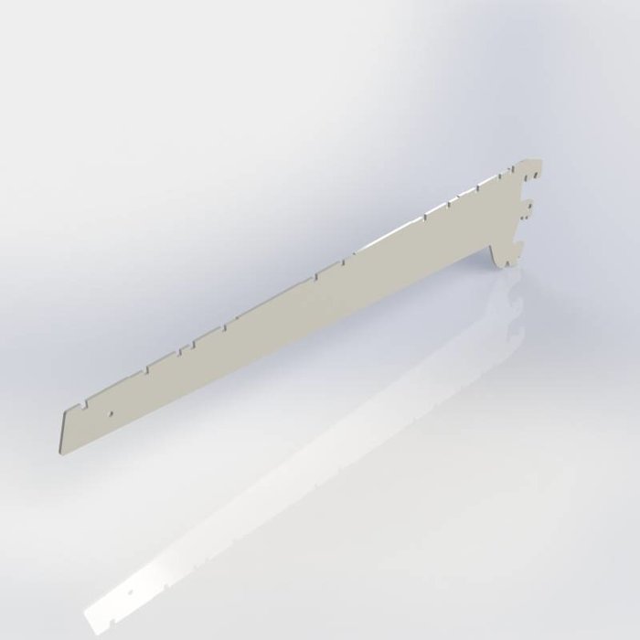 Consoles voor zware belasting, set dragers links en rechts voor legbord metaal, verstelbaar in 0, 20 en 35 graden