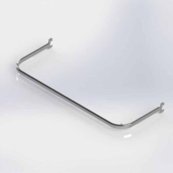 Confectiebeugel chroom 100 cm