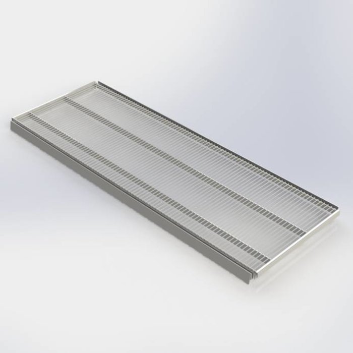 Schap metaaldraad 100 of 125 cm, vlak legbord metaal