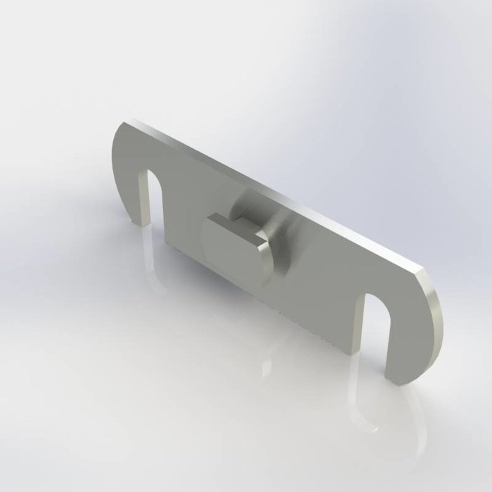 Wandbevestiging verzinkt, muursteun voor een staander