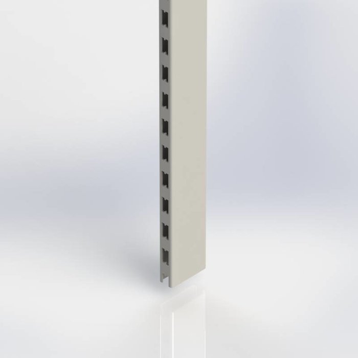 Staander 8 x 3 cm, koker met H-perforatie aan twee zijden