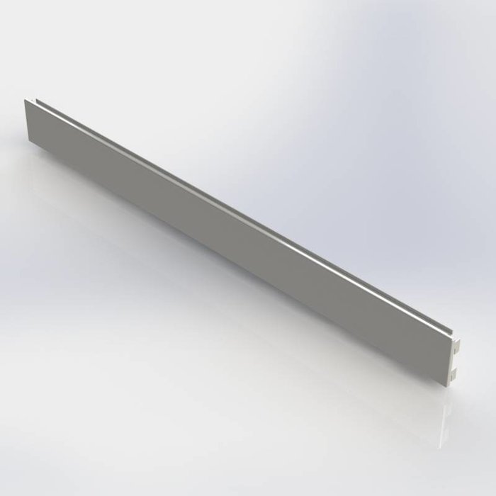 Slatwall paneel 100 x 10 cm hoog voor een strokenwand