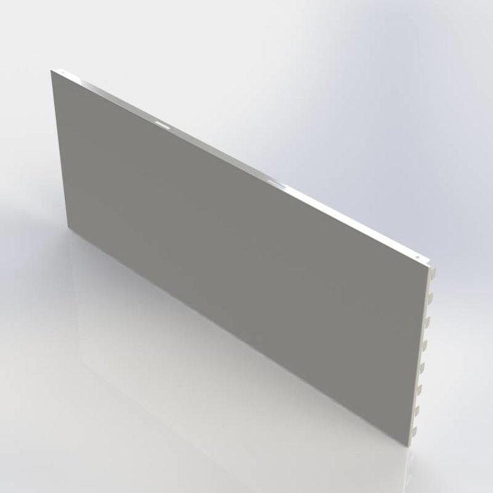 Achterwand glad (GL), rugwand in te haken in de staanders