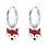 KAYA sieraden Silver children’s earrings ‘Red Fox’ Hoops
