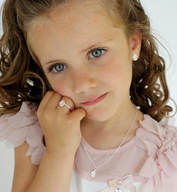 KAYA sieraden Children’s earrings ‘Unicorn’ with light pink mane