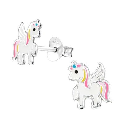 KAYA sieraden Kinderoorbellen 'Unicorn' met Manen