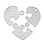 KAYA sieraden Friendship Necklace for 3 'Puzzle Pieces'