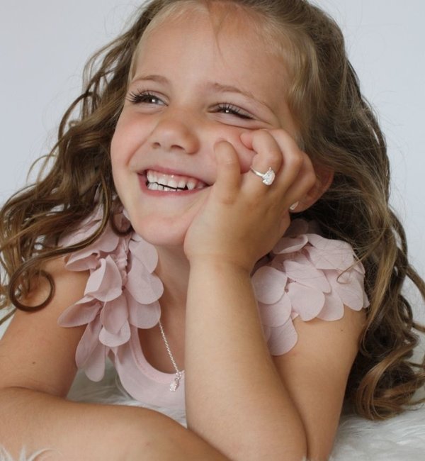 KAYA sieraden Zilveren set 'Unicorn' I ketting, ring en oorbellen