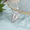 KAYA sieraden Necklace with birth stones 'two hearts'