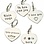 KAYA sieraden Text silver charm bracelet or necklace ★ ★ for